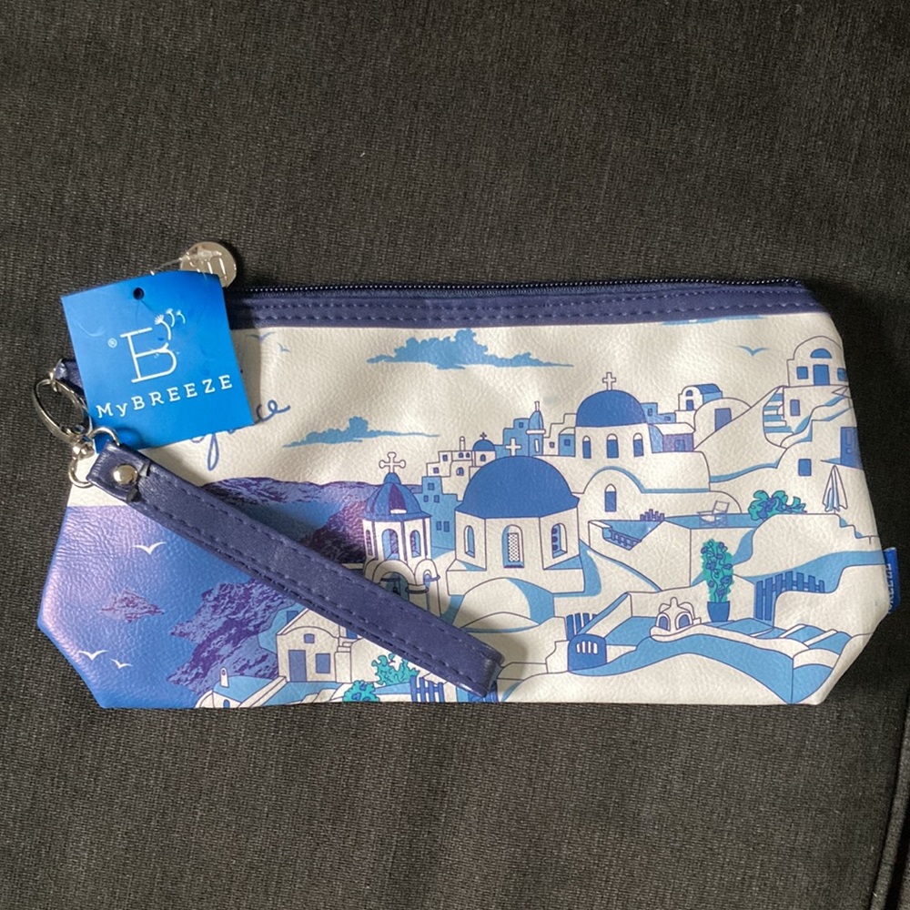 I Love Greece Makeup Bag/Clutch